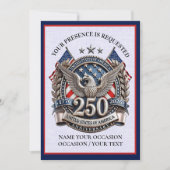 愛国主義の半250周年記念 招待状 (正面)