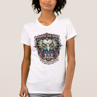 愛国主義の終末イーグルスカルゾンビアポカリプス Tシャツ