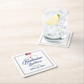 愛国主義をテーマにしたイベント |アメリカ国旗 スクエアペーパーコースター (インサイチュ)