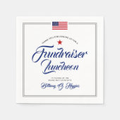 愛国主義をテーマにしたイベント |アメリカ国旗 スタンダードカクテルナプキン (正面)