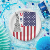 愛国主義をテーマにしたパーティー紙プレート ペーパープレート (パーティー)