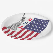 愛国主義をテーマにしたパーティー紙プレート ペーパープレート (アングル)