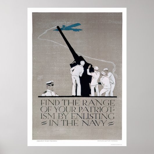 愛国主義を示す – 海軍のリスト（米国02313） ポスター (正面)
