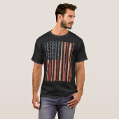 愛国主義 野球 アメリカ国旗 USA 独立記念日 Tシャツ (正面フル)