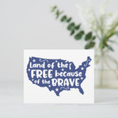 愛国兵パーソナライズされた士引用文はがき ポストカード (スタンド正面)