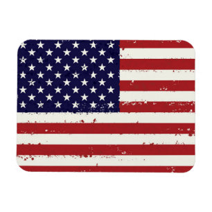 愛国動揺して的アメリカ国旗 マグネット