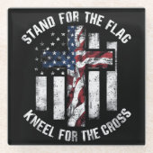 愛国十字架 ガラスコースター (正面)