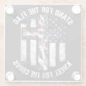 愛国十字架 ガラスコースター (裏面)