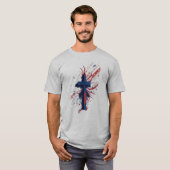 「愛国十字架 – 信仰と自由の象徴」 Tシャツ (正面フル)