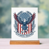 愛国卒業ベクターグラフィックTシャツ アクリルサイン (ニュートラル)