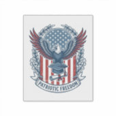 愛国卒業ベクターグラフィックTシャツ シール (正面)