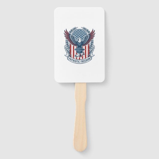 愛国卒業ベクターグラフィックTシャツ ハンドファン (正面)