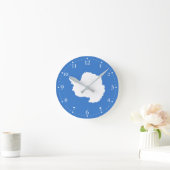 愛国南極国旗 ラウンド壁時計 (ホーム)