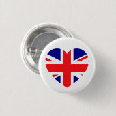 愛国同盟ジャックラブハート赤白青 缶バッジ (正面&裏面)