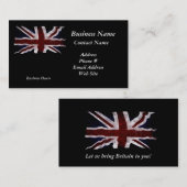 愛国同盟ジャック英国連合国旗の名刺 名刺 (正面/裏面)