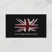 愛国同盟ジャック英国連合国旗の名刺 名刺 (裏面)