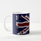 愛国同盟ジャック、英国国旗、イギリス国旗 コーヒーマグカップ (左)