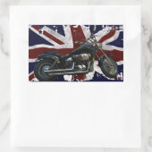 愛国同盟ジャック、英国連合国旗、バイク 長方形シール (バッグ)