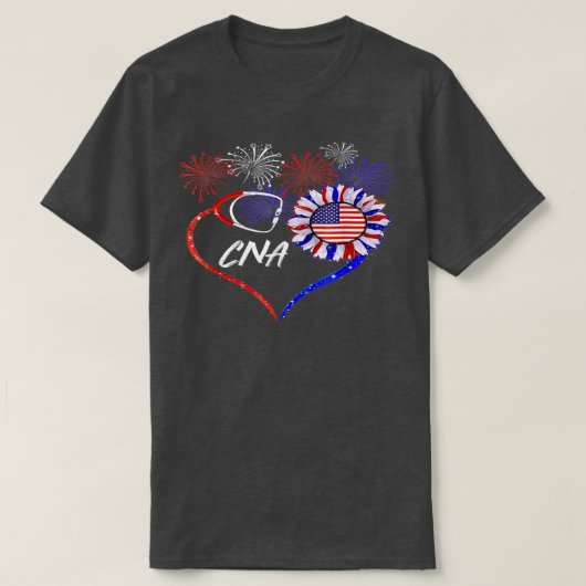 愛国呼吸セラピストヒマワリ4Th Of J Tシャツ (デザイン正面)