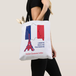 愛国国フランスの旗バスティーユの日 トートバッグ