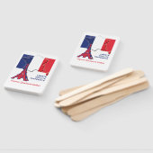 愛国国フランスの旗バスティーユの日 ハンドファン (組立なし)