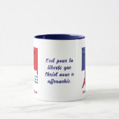 愛国国フランスの旗バスティーユの日 マグカップ (中央)