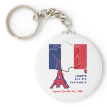 愛国国フランスの旗バスティーユ日ボタン