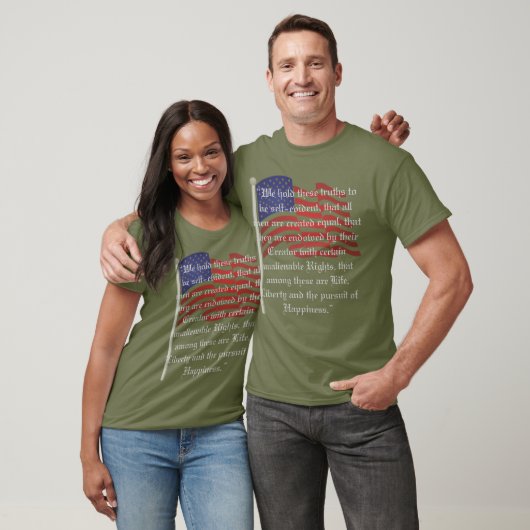 愛国国旗と独立宣言 Tシャツ (ユニセックス)