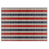 愛国国旗のスタイルストライプ カッティングボード (正面)