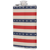 愛国国旗のスタイルストライプ フラスク (左)