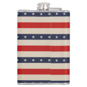 愛国国旗のスタイルストライプ フラスク (裏面)