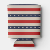 愛国国旗のスタイルストライプ 缶クーラー (裏面)