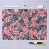 愛国国旗のパターンティッシュペーパー 薄葉紙 (クラフト)