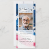 愛国国旗のベットフォト葬儀デジタルエビテ 招待状 (正面)