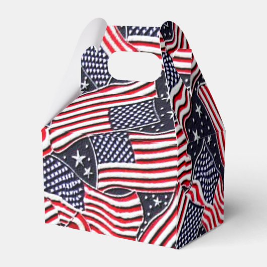 愛国国旗の休日の切り妻の好意ボックス フェイバーボックス (裏面サイド)