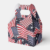 愛国国旗の休日の切り妻の好意ボックス フェイバーボックス (正面サイド)