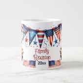 愛国国旗の家族懇親会4th 7月バント ジャンボコーヒーマグカップ (正面)