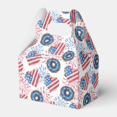 愛国国旗の寄贈7月4日パーティー フェイバーボックス (裏面サイド)