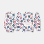 愛国国旗の寄贈7月4日パーティー フェイバーボックス (折り畳みなし)