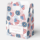 愛国国旗の寄贈7月4日パーティー フェイバーボックス (オープン)