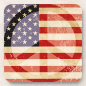 愛国国旗の平和標識 コースター (正面)