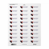 愛国国旗の敬礼 ラベル (フルシート)