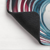 愛国国旗の波 マウスパッド (コーナー)