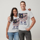 愛国国旗の赤、白、青 Tシャツ (ユニセックス)