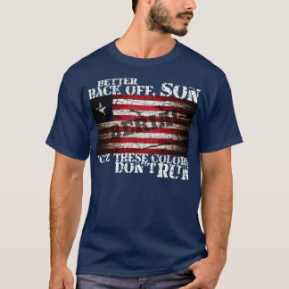 愛国国旗の赤、白、青 Tシャツ