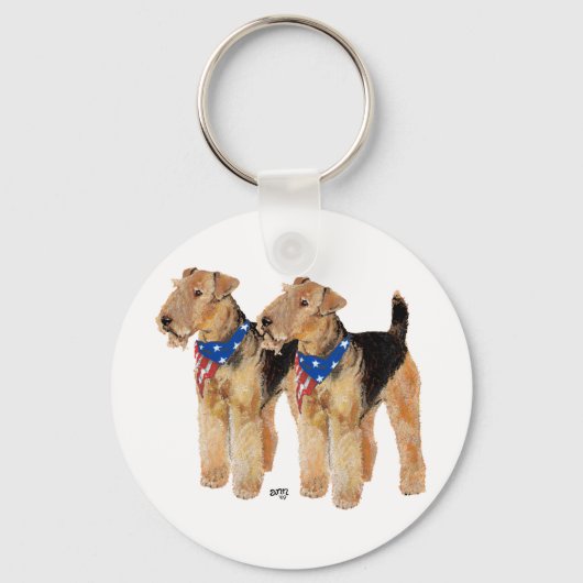 愛国国旗デュオ キーホルダー (正面)