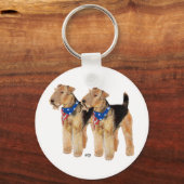 愛国国旗デュオ キーホルダー (正面)