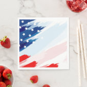 愛国国旗7月4日紙ナプキンス スタンダードランチョンナプキン (インサイチュ)