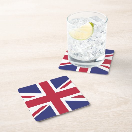 愛国国統一された国旗 スクエアペーパーコースター (インサイチュ)