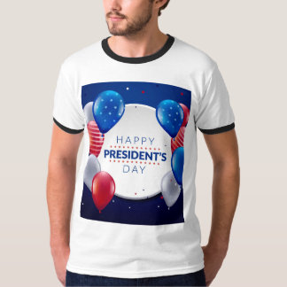 愛国大統領デーTシャツデザイン Tシャツ